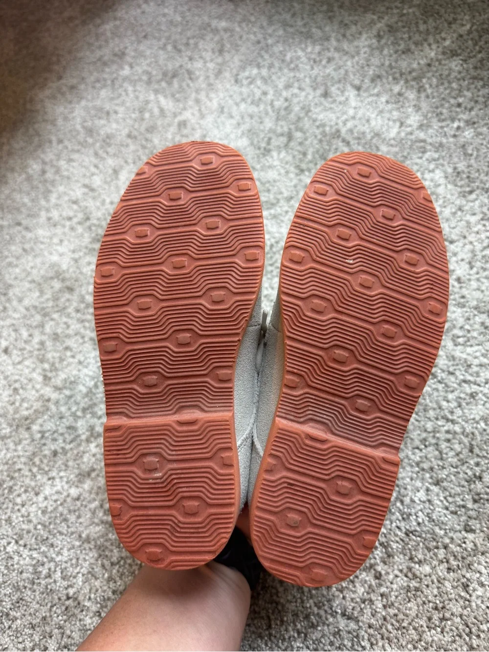Florsheim Kids white/grey leather suede Lace-Up Dress Shoes